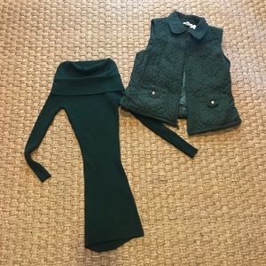 Gorgeous sweater dress w matching vest!